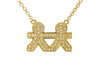 VCH Paper Doll Diamond Necklace Yellow Gold
